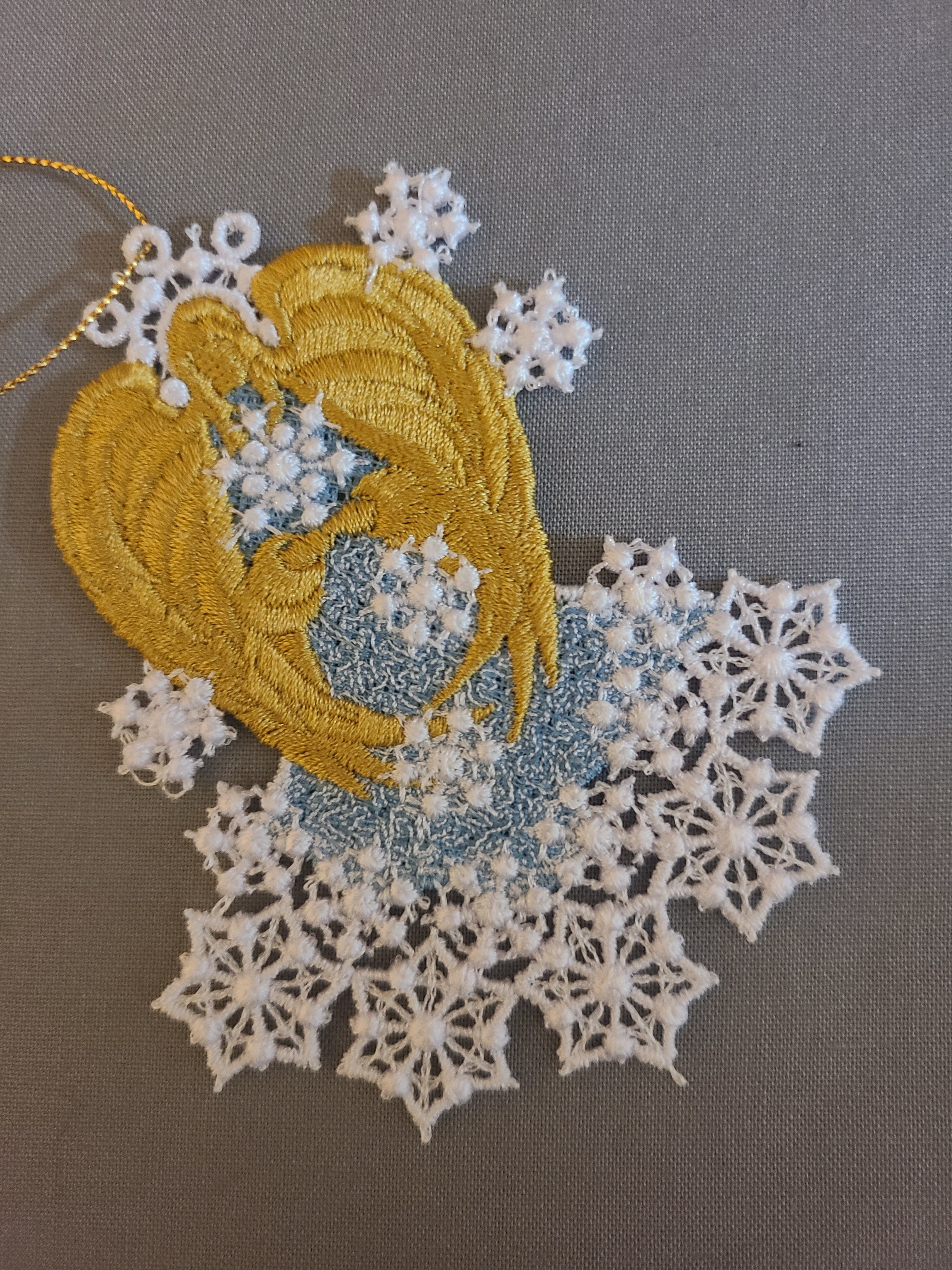 #1632 White Christmas Angel