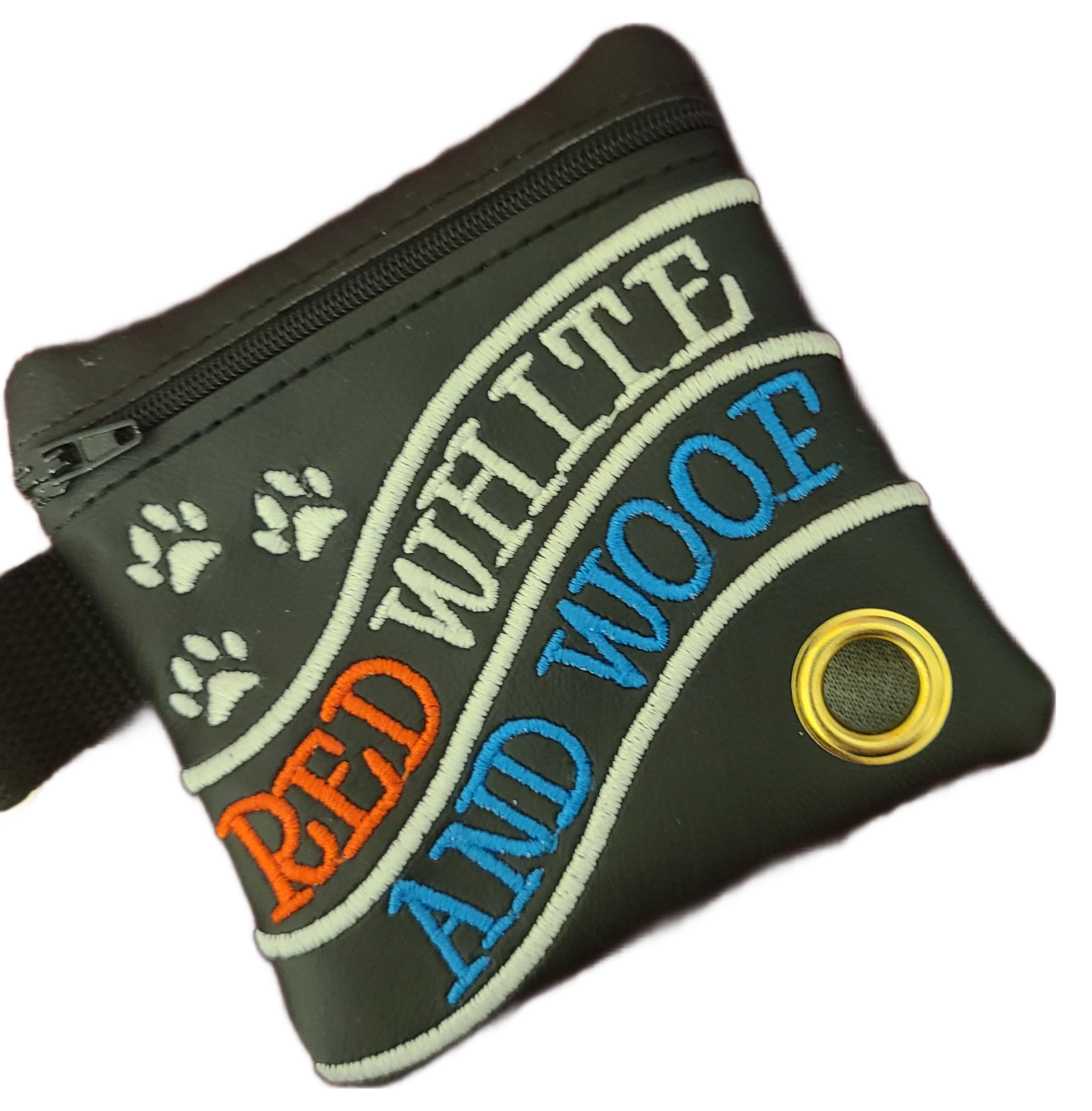 Red White Woof Poo Bag Poo Bag #745
